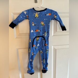 The Beaufort Bonnet Company 12-18M Knox's Night Night Snow Much Fun Pajamas